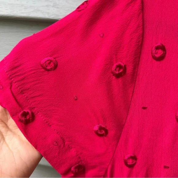 Anthropologie ett:twa Romper Embroidered Pink Women's Size S - Picture 10 of 16